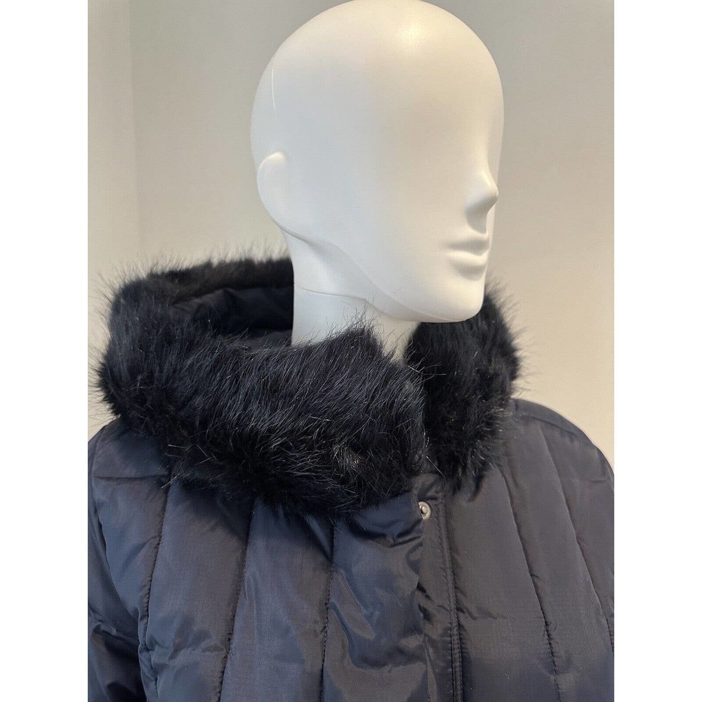 Crewcuts Girls Coat Blue Primaloft Puffer Faux Fur Jacket - Size 16 Orig.$239 - Picture 2 of 13